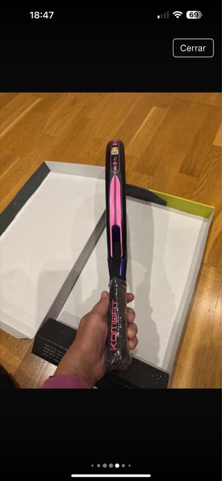 Pala Pádel Kombat Arenal Negra y Rosa