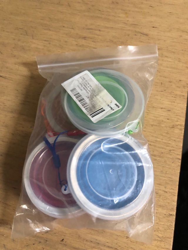 4 Tazas Plegables Silicona