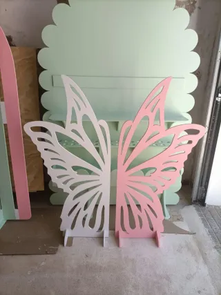 Decoración Mariposa Madera