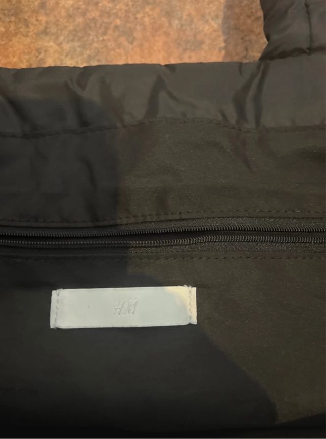 Bolso Tote Acolchado Negro H&M