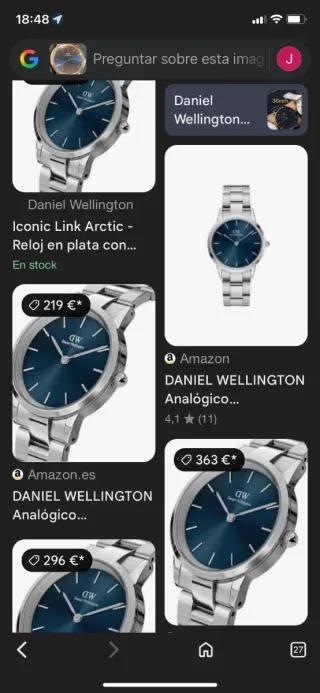 Reloj Daniel Wellington correa metálica