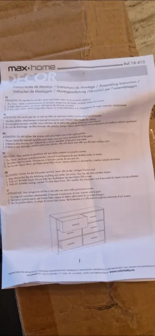 Cajonera Max Home nueva