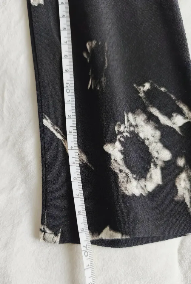 Vestido Topshop negro estampado floral