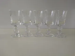 Set bicchieri vintage da liquore inciso anni 70/80