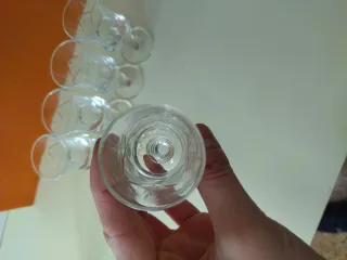 Set bicchieri vintage da liquore inciso anni 70/80