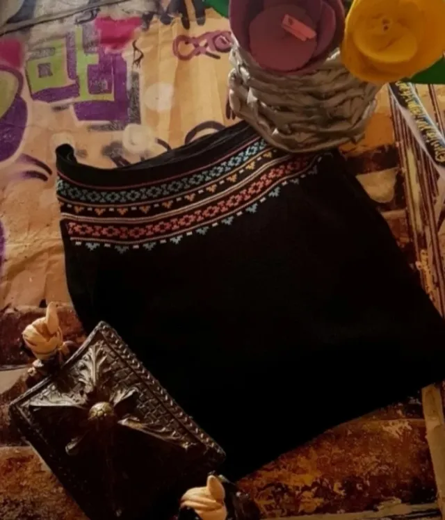 Camiseta mujer talla S bordada