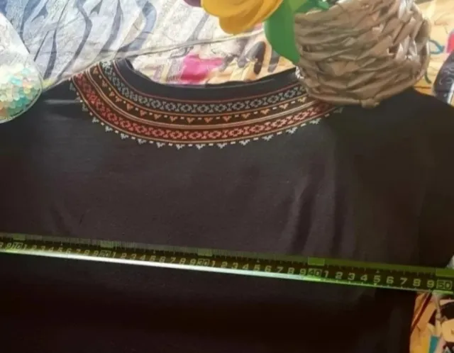 Camiseta mujer talla S bordada