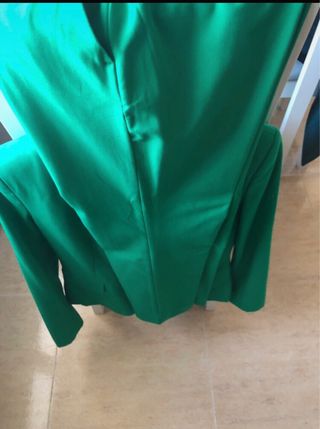 Traje de chaqueta Zara verde