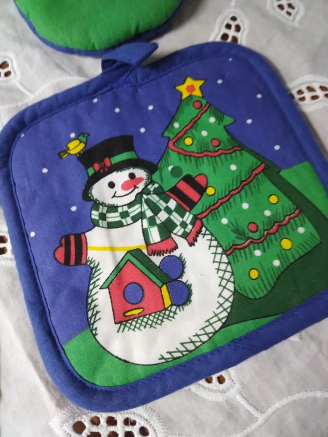 Set Cucina Natale Pupazzo di Neve