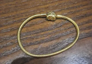 Pulsera cadena serpiente dorada