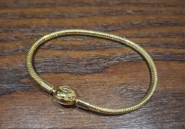 Pulsera cadena serpiente dorada