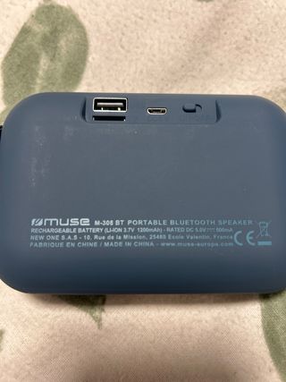 Altavoz Bluetooth Azul Marino Muse