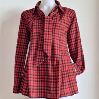 Camisa Highly Preppy de Cuadros con Lazada