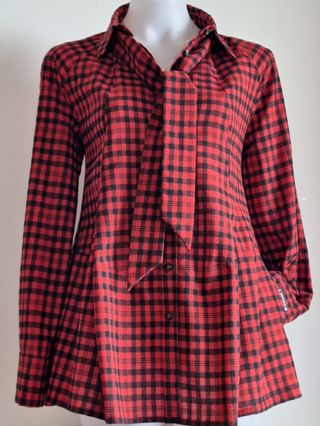 Camisa Highly Preppy de Cuadros con Lazada