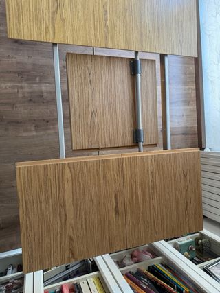Mesa de comedor extensible de madera