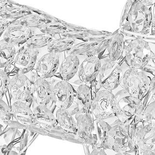 Renna Natalizia Luminosa 3D in Perline Cristalli A