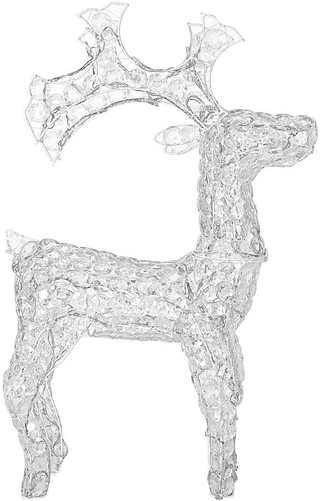 Renna Natalizia Luminosa 3D in Perline Cristalli A