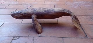 Ballena de madera de olivo