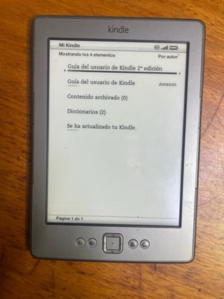 Ebook Kindle 4ª Gen Amazon Gris