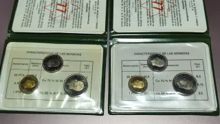 2 Carteras de PRUEBAS NUMISMÁTICAS año 1977