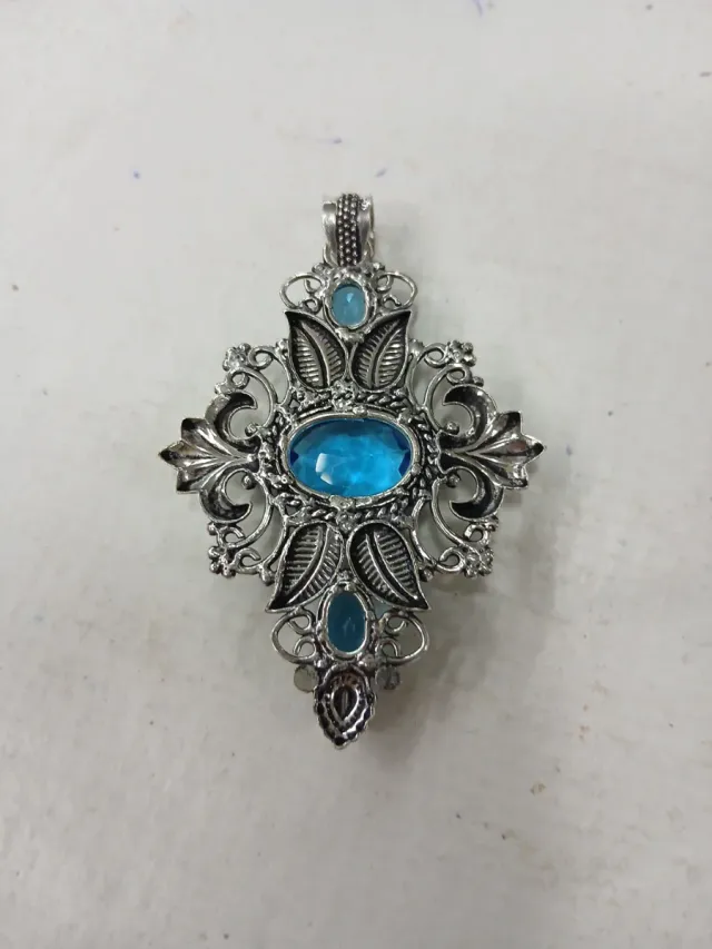 Pendente Argento 925 Indiano Blu