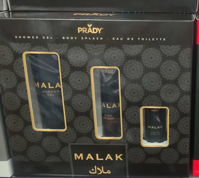 Pack Prady Malak Shower Gel, Body Splash, EDT