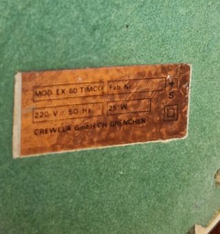 Lampada orologio Timco anni 60 mod ex 60