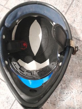 Casco Moto Azul THH