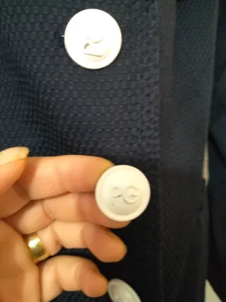 Americana Purificación García azul marino