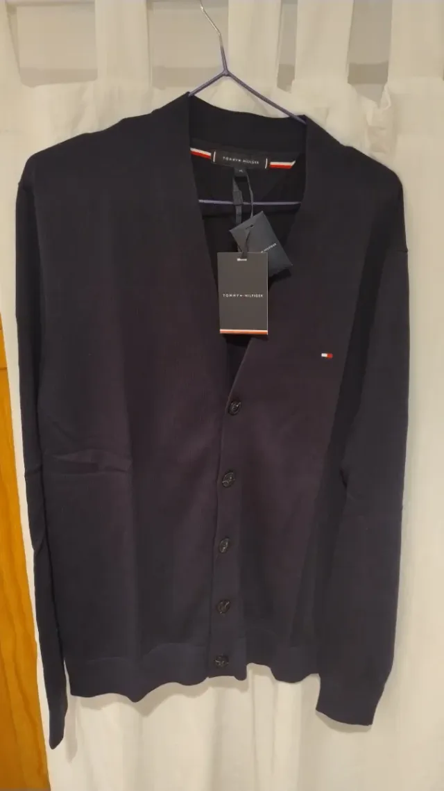 Cárdigan Tommy Hilfiger azul original, importada