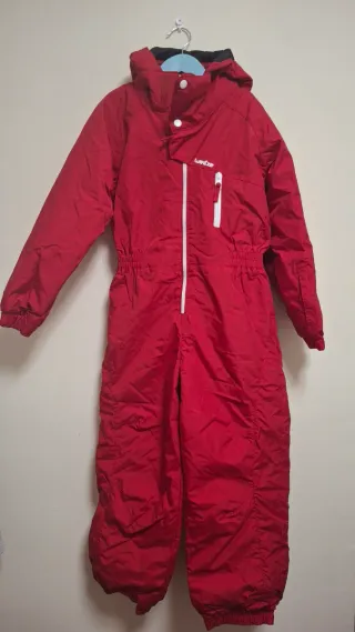 Mono esquí rojo Wedze. Tallas 8 y 10 años.