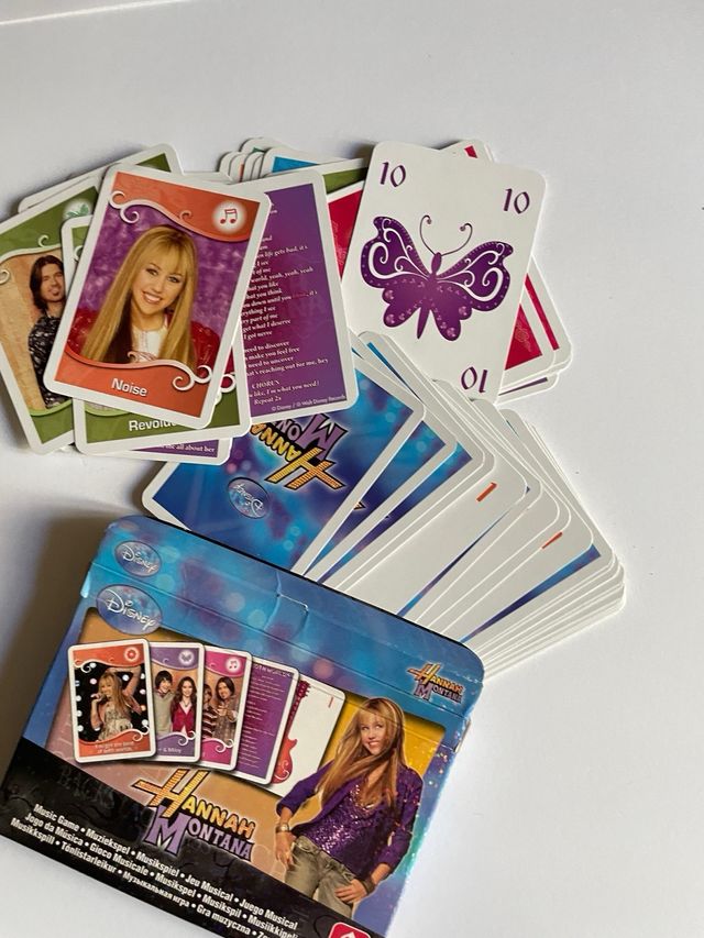 Juego de cartas Hannah Montana Disney