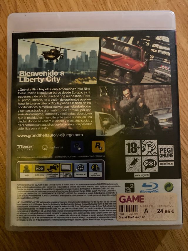 Grand Theft Auto IV PS3