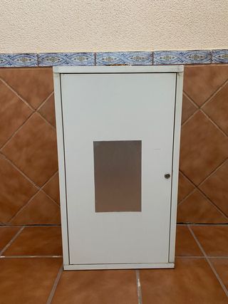 Armario cubre caldera blanco