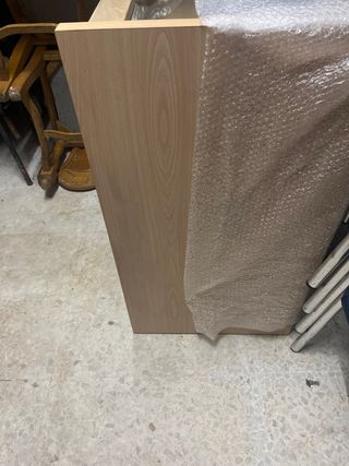 Mostrador madera y cristal
