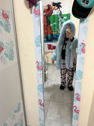 Capa pelito celeste talla única