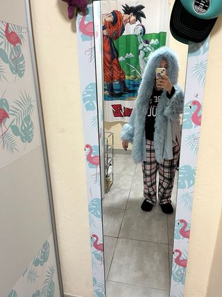 Capa pelito celeste talla única