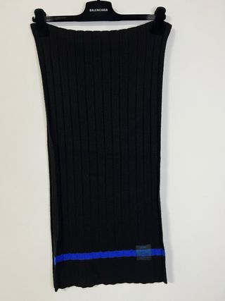 Sciarpa Versace Jeans Couture lana nera blu