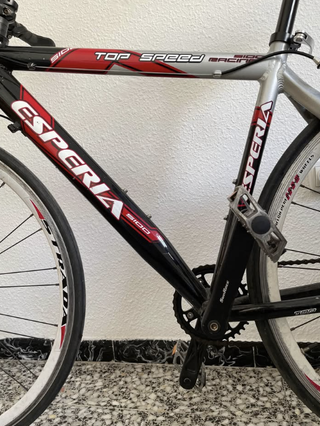 Bicicleta Esperia S100 Negra y Roja