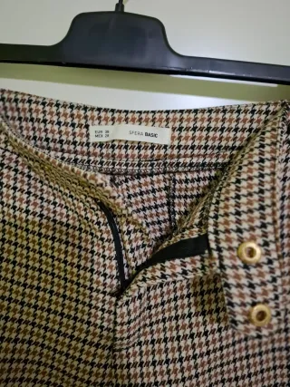 Pantalón cuadros marrones Sfera T.38