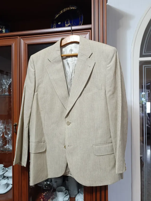 Americana hombre beige