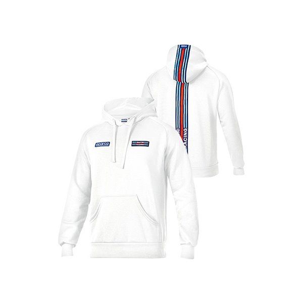 Sudadera Martini Racing Big Stripes Blanca