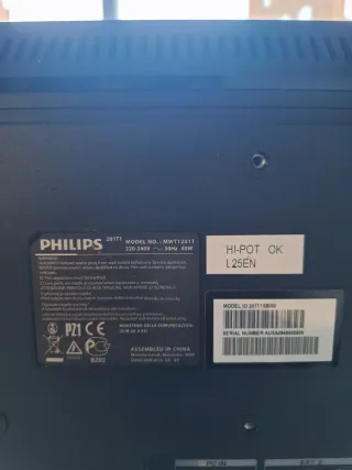 Televisión/ Monitor Philips 201T Negro