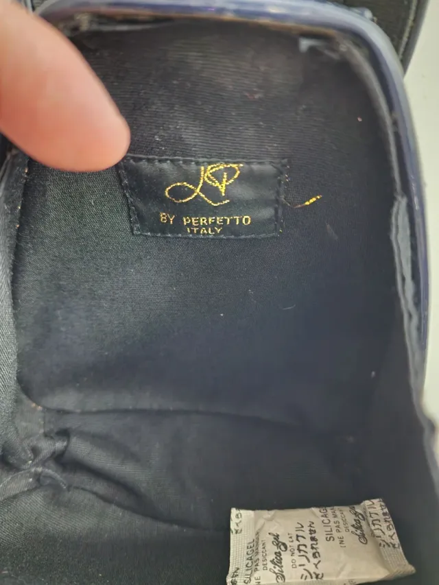 Pochette Perfetto blu Made in Italy