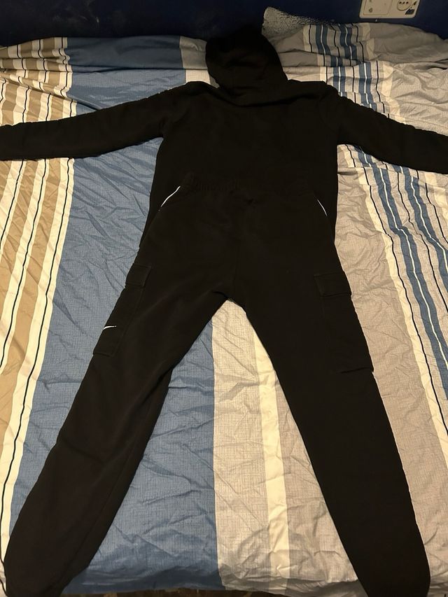 Chándal Nike Negro y Rosa