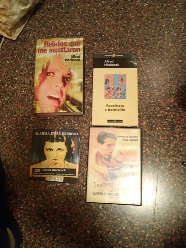 Libros y DVDs Alfred Hitchcock