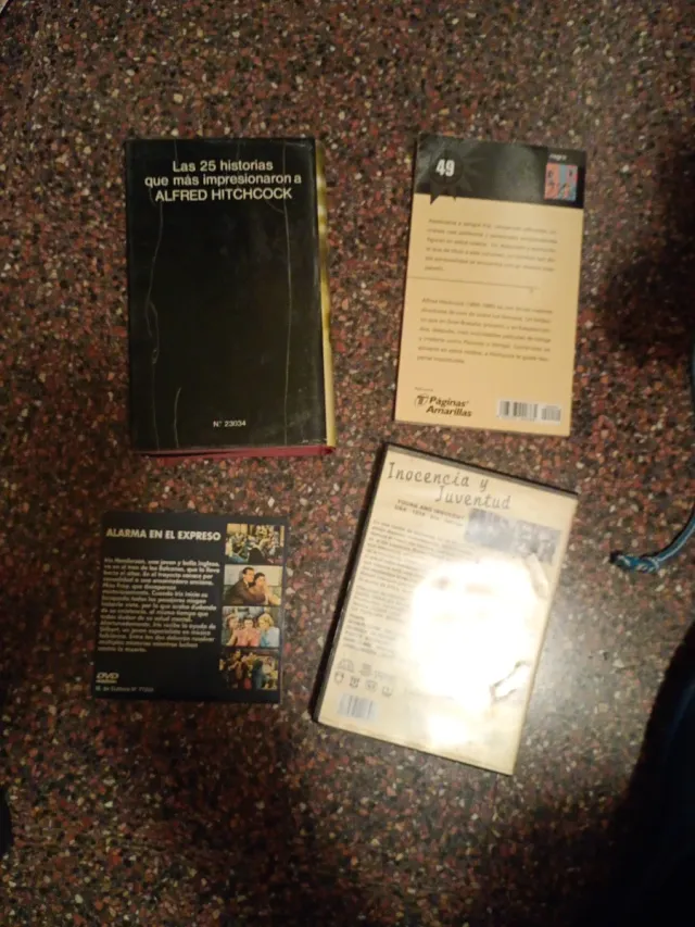 Libros y DVDs Alfred Hitchcock