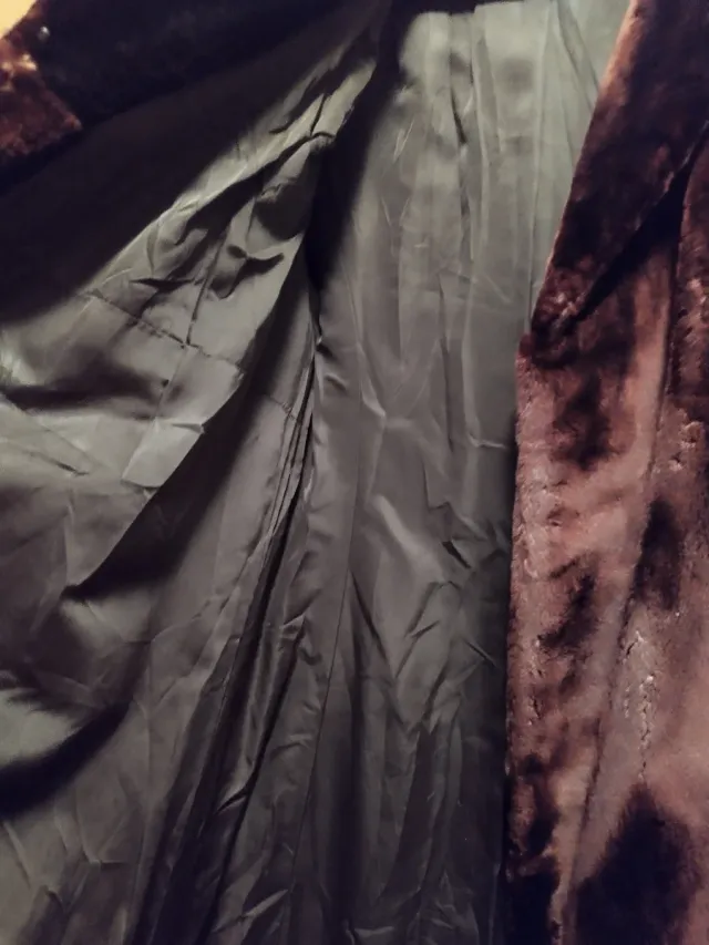 Abrigo Vintage Mouton Marrón