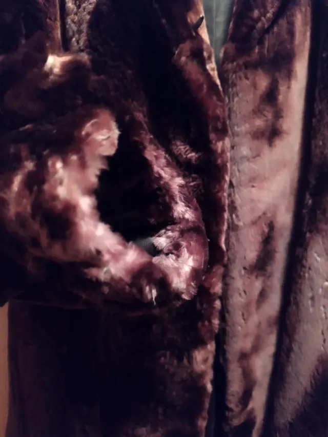 Abrigo Vintage Mouton Marrón