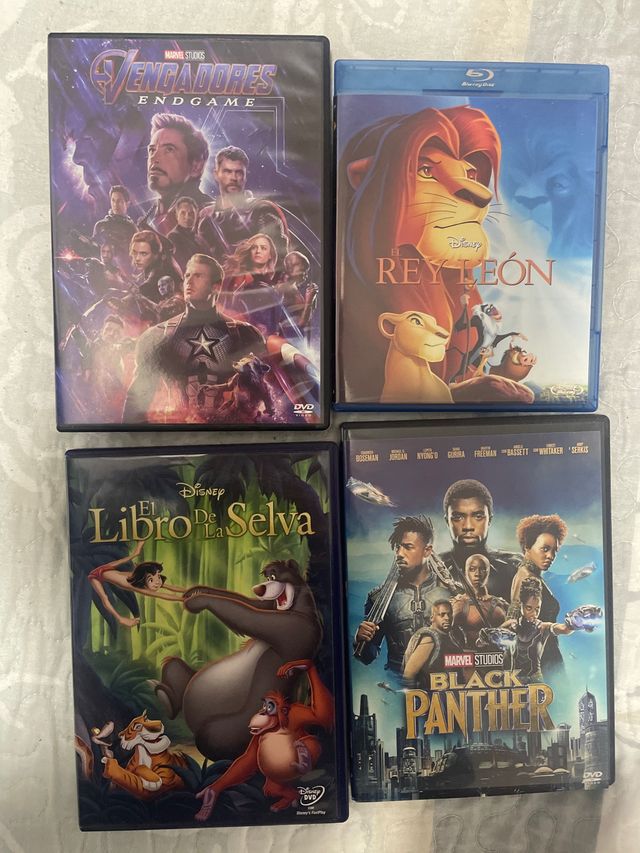 Lote 4 Películas DVD/Blu-ray Disney Marvel